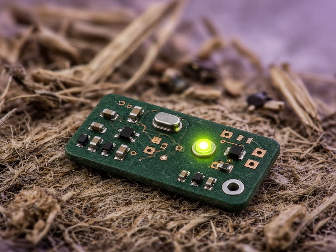 Working electronics on a bio-based PCB substrate